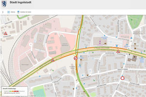 Bild vergrößern: Baustellen und Verkehrslage