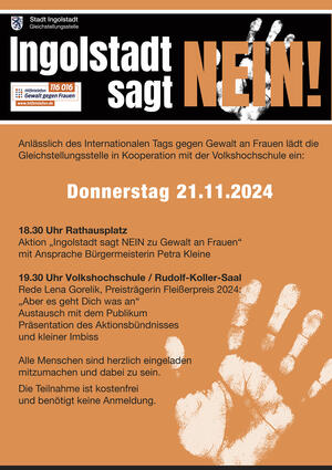 Bild vergrößern: Orange Day - Plakat 2023