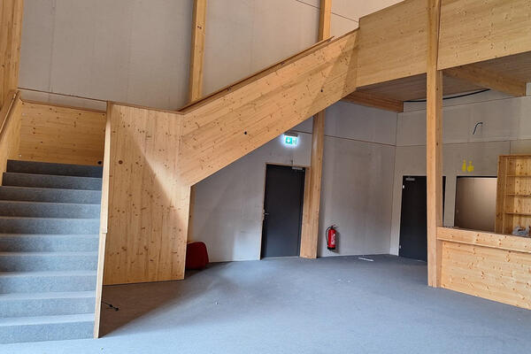 Bild vergrern: Holztheater St. Gallen - Aufgang zu den Rngen