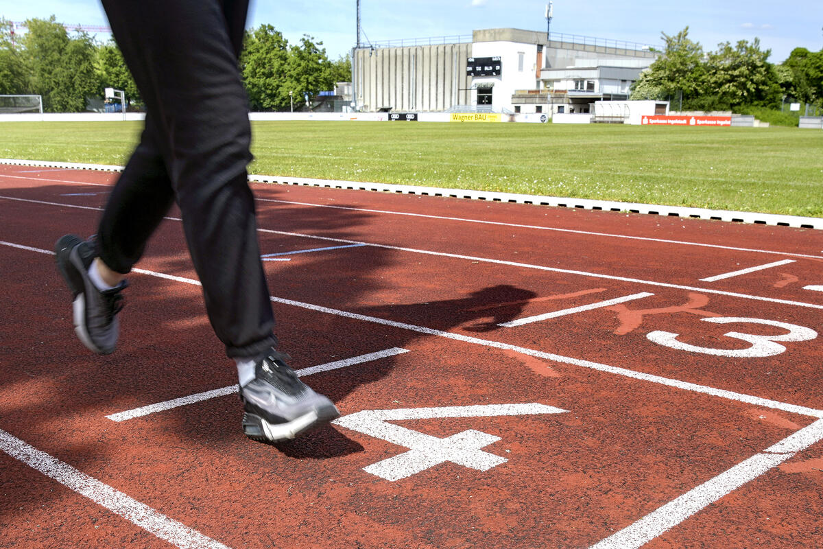 Laufbahn der Bezirkssportanlage Nordwest