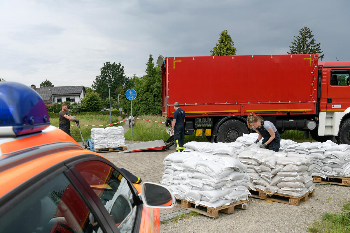 Hochwasser 2024 - Sandsäcke