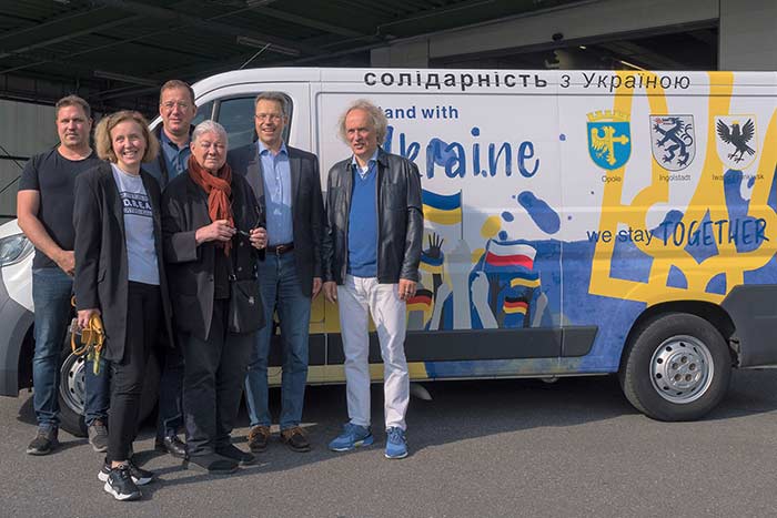 Die Stadt Ingolstadt brachte Hilfsgüter in die Ukraine. 