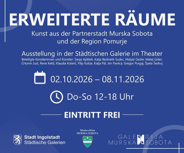 Plakat zur Ausstellung "Erweiterte Räume"