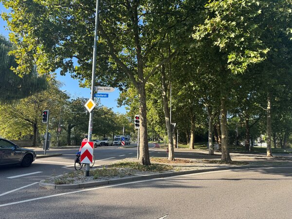 Die Kreuzung Schlo&szlig;l&auml;nde / Schutterstra&szlig;e wird am kommenden Wochenende saniert. 