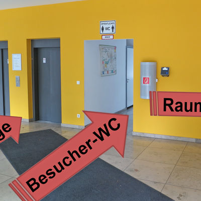 Bild vergr&ouml;&szlig;ern: Soziales Rathaus Aufzug und Besucher-WC
