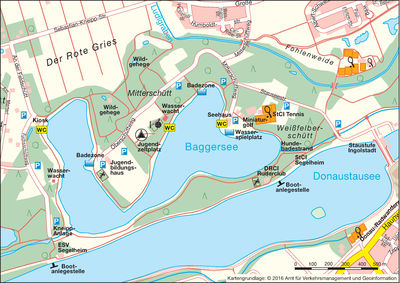 Stadtplanauszug Baggersee