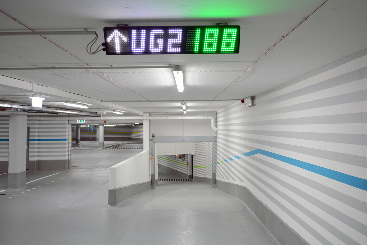 Tiefgarage Münster Parkleitsystem
