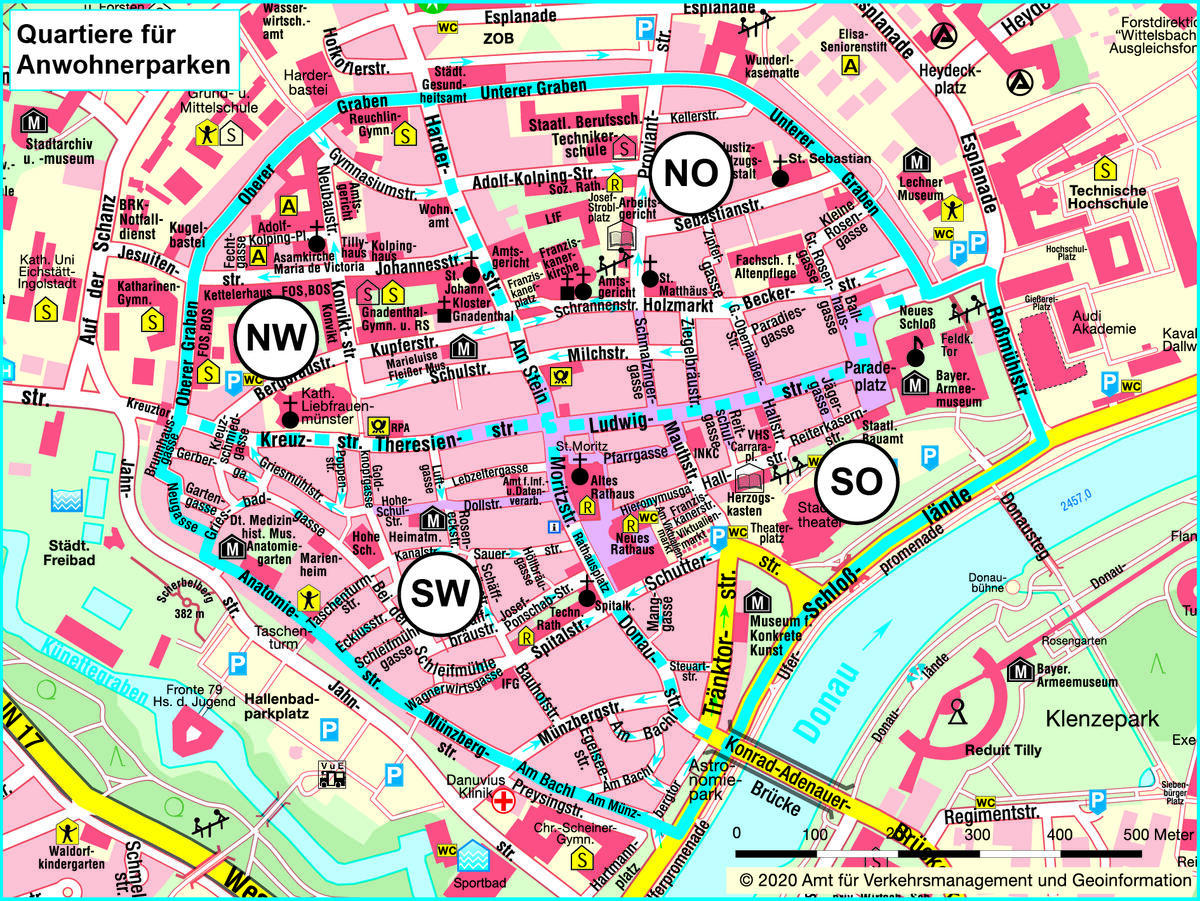 Altstadtquartiere für Bewohnerparken