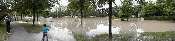 Hochwasser 1999. Foto: Hilmers