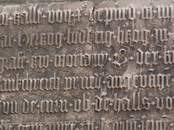 Wappenstein von Wasserburg. Foto: Kurt Scheuerer