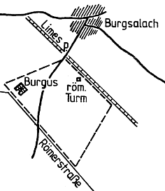Plan zum Burgus